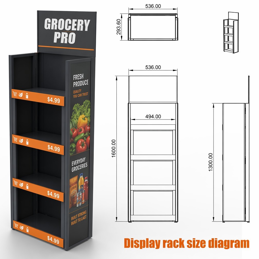 Apache Custom Metal Figure Display Rack Countertop Spinning 4-Tier Pop Mart Toy Organizer OEM for Blind Box Retail Store OEM ODM — view 2