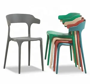 고품질 도매 옥외 가구 정원 고정되는 플라스틱 수지 의자 사건을 위한 백색 쌓을수 있는 플라스틱 의자