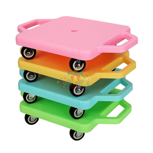 Dört tekerlekli çocuklar için kapalı PE ve spor salonu sınıfı ön eğitim öğrenme faaliyetleri için gökkuşağı <span class=keywords><strong>Scooter</strong></span> seti - Product Image 6