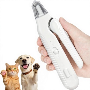 Coupe-ongles et lime <span class=keywords><strong>à</strong></span> ongles pour animaux de compagnie, deux-en-un, équipement compact et silencieux pour chats et chiens, fabriqué en Chine - Product Image 1