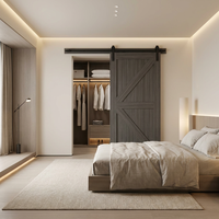 Porte coulissante intérieure en bois massif, écologique, peinte à la laque aqueuse, sur mesure, pour chambre et hôtel, vente en gros