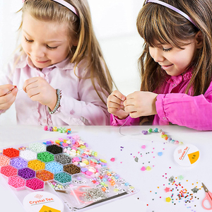 Kit de 8500 Cuentas de Cristal para Hacer Joyas, Collares y Pulseras, 3mm, para Manualidades y Regalos - Product Image 3