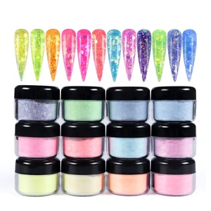 GREENKEM-Lentejuelas para Nail Art iridiscentes, purpurina para <span class=keywords><strong>uñas</strong></span> de plata, polvo cromado, hexagonal, grueso, azúcar - Product Image 5
