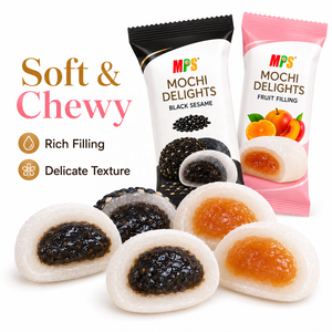 OEM Snacks Délicieux Sandwich <span class=keywords><strong>Mochi</strong></span> Avec Confiture <span class=keywords><strong>Mochi</strong></span> <span class=keywords><strong>Japonais</strong></span> Crème Glacée Douce Riz Gâteaux Desserts - Product Image 3
