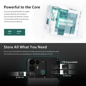 Téléphone mobile <span class=keywords><strong>Blackview</strong></span> <span class=keywords><strong>A55</strong></span> <span class=keywords><strong>Pro</strong></span> 4G débloqué, 4 Go + 64 Go, Octa Core, double SIM, Face ID, Android 11 d'origine - Product Image 5