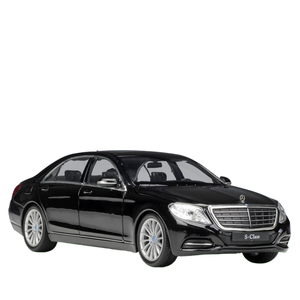 BobbieGoods WELLY 1:24 <span class=keywords><strong>Mercedes</strong></span> <span class=keywords><strong>Benz</strong></span> Classe S, Modellino Auto in Plastica ABS, <span class=keywords><strong>Giocattolo</strong></span> da Collezione, Simulazione Espositiva, Regalo - Product Image 4