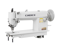Machine à coudre industrielle à point droit à pied marcheur robuste en cuir à aiguille simple de haute qualité GC0303CX
