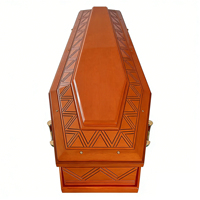Cercueils sculptés à la main en bois massif de style européen - Designs personnalisables, capacité de 220 pouces cubes pour inhumation