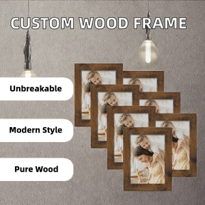 Factory Supplier Custom Solid Wood Shatterproof Modern UV <b>Printed</b> Photo and Picture <b>Frames</b> Photo Block Tabletop - Product Image 2