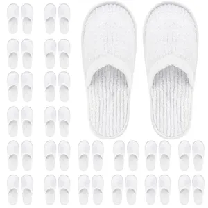 Premium Custom 5 Star Non Woven Indoor Hotel One Day Supplier Customized Logo Disposable Slippers for Men and Women