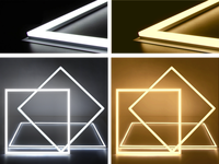 Lampu LED Rangka Grid Ceiling Tersembunyi Komersial 6060 6262, Lampu Rangka 2x2, Bodi Aluminium, Lampu Plafon Grid, Kontrol Cerdas