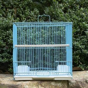 प्लास्टिक ट्रे और पाउडर-लेपित सतह के साथ पैराशूट के लिए थोक एन्क्रिप्टेड धातु पक्षी पिंजरे में पशु देखभाल के लिए बैग शामिल हैं। - Product Image 5