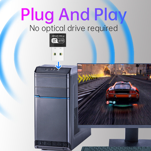 WIFI6 Treiber freie USB-Netzwerk karte Desktop-Computer AX300 Wireless <span class=keywords><strong>Wifi</strong></span> Receiver 802.11ax - Product Image 4