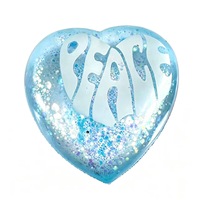 Jouet Squishy Cœur en Maltose Southpeak, Mochi Scintillant d'Amour de Squishy Factory, Outil de Thérapie Manuelle pour TDAH, Autisme, Anxiété, à Rebond Lent