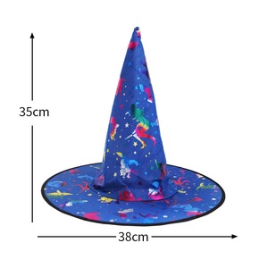 SOLPOP Sombrero de Bruja para Halloween, para Mujeres, Hombres y Niños, Sombrero de Mago para Mujer, Gorro de Bruja Unisex, Disfraz de Cosplay, Accesorio para Fiestas - Product Image 4