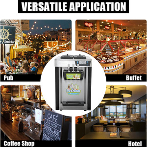 Machine à glace molle <span class=keywords><strong>SKL</strong></span>-S20B neuve en acier inoxydable 4,3 L à 3 saveurs avec moteur pour utilisation sur table - Product Image 6