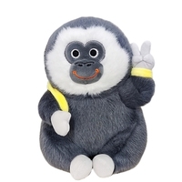 Jouet en peluche standard CPC, singe en peluche blanc avec sac banane, peluche douce et moelleuse, poupée personnalisée mignonne