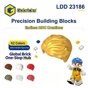 Gobricks Venta al por Mayor de Piezas de Bloques de Construcción GDS-2155, Cabello Despeinado a la Izquierda para Minifiguras 23186 192230, Piezas de Ladrillos para Minifiguras - Product Image 1
