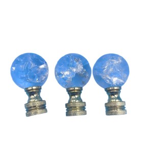 Transparent Glass Knob <b>Lamp</b> <b>Base</b> Gold Finish Decorative Ornaments For <b>Table</b> Floor <b>Lamps</b> - Product Image 5