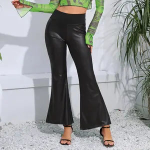 Pu Leather Trousers For Women Fashion Solid Skinny High Waist Genuine Leather Leggings Pants
