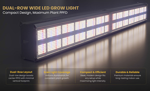 Lampada LED <span class=keywords><strong>per</strong></span> Coltivazione in Alluminio da 1000W, Pannello Largo 4FT, 3200mol/s PPF, Spettro Completo 660nm Rosso Profondo, Illuminazione Superiore <span class=keywords><strong>per</strong></span> Crescita Piante - Product Image 3