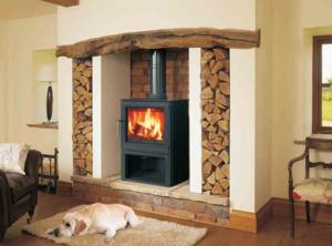 Cheminée autonome en fonte de la série R, certifiée CE, pour salon, camping-car, villa et usage en gîte - Product Image 5