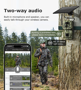 Vesafe Hươu săn năng lượng mặt trời Máy ảnh 4G GPS 3MP nhiệt độ ngoài trời an ninh di động 4G tầm nhìn ban đêm hồng ngoại camera cho săn bắn - Product Image 6