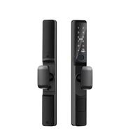 Serrure intelligente ultra-étroite de 30 mm, déverrouillage par empreinte digitale, mot de passe, carte, poignée de porte pour porte coulissante en verre de bureau