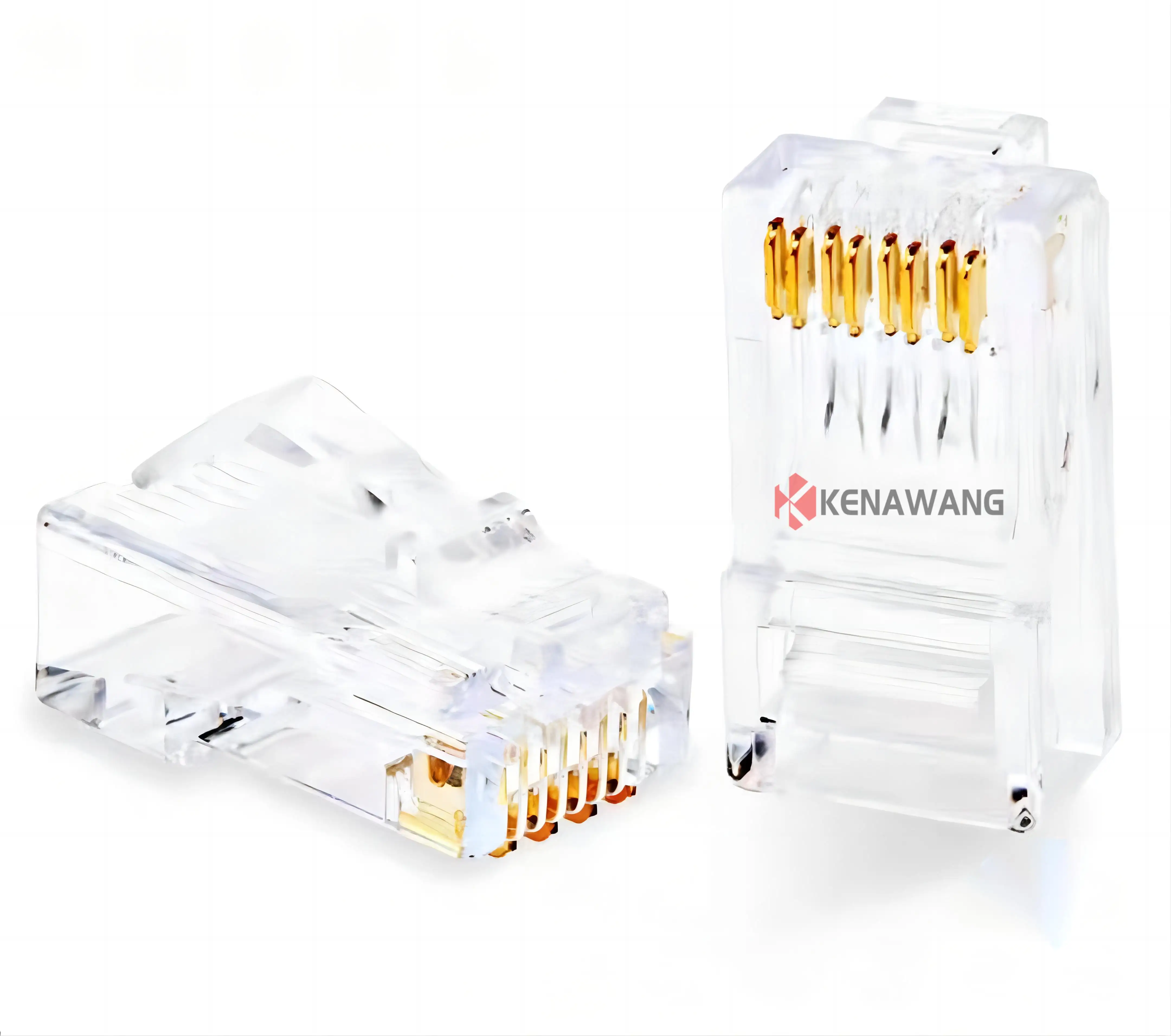UTP Cat6 Cat5 Cat5e RJ11 RJ45 Connector Stranded Network Cable terminal 8P8C Gold Plated Modular Plug