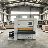 Machine à poncer et à raboter combinée pour le travail du bois, équipement de ponçage à bande large pour le traitement des panneaux de bois et des meubles, directement de l'usine DLL