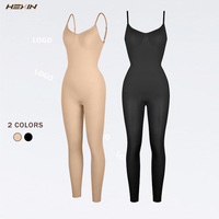 Hexin Combinaison de yoga grande taille pour femme, effet ventre plat, sans couture, une pièce, vente en gros, tendance TikTok
