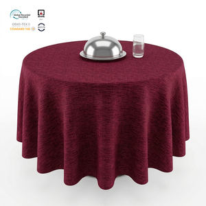 Premium White 90x132 Inch Floral Jacquard Woven Polyester <b>Tablecloth</b> Wrinkle Free & Waterproof Customizable for Luxury Weddings - Product Image 1