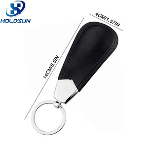 Biểu Tượng Tùy Chỉnh Sang Trọng Thân Thiện Với Môi Bền Xách Tay 5.5 Inch Pocket Wallet Kim Loại Da Màu Đen Giày Sừng Với <span class=keywords><strong>Keyring</strong></span> - Product Image 2