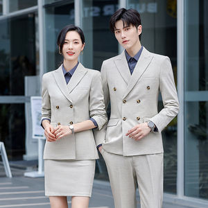 Setelan jas Formal untuk pria dan wanita, setelan jas Formal bisnis pernikahan, Blazer mempelai pria, kostum tuksedo ketat, pakaian pernikahan untuk pria dan wanita - Product Image 6