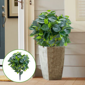 PZD-1-283 Usine Vente Plantes Fausses Plante <span class=keywords><strong>Feuillage</strong></span> Vert Pas De Pot Arbustes Real Touch Arbre Topiaire Artificiel - Product Image 1