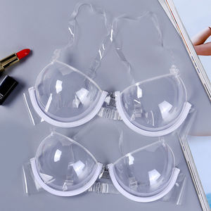 Transparente Gather Bras Mujeres Ropa interior invisible Sexy Deep V Push up Sujetador desechable - Product Image 2