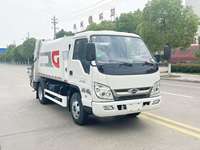 Petit camion à ordures compacteur Foton New Energy de 5 tonnes, 5 m³, transmission manuelle, camion de collecte des déchets