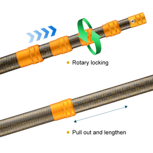 Tubo de Fibra de Carbono Redondo con Acabado Brillante de Sarga 3k de DUSHI Manufacturers, Poste Telescópico con Varilla de Fibra de Carbono Única de Alta Resistencia - Product Image 2