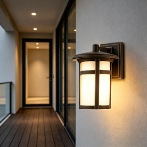 Applique Murale Carrée LED Extérieure <span class=keywords><strong>Chic</strong></span> et Traditionnelle, Durable, IP44 Étanche, en Aluminium, Angle de Faisceau 20°, Lumière du Jour 5000K, pour Jardin et Porche - Product Image 3