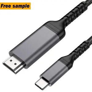 Câble de données usb type-c vers hdmi/HD, 2m, 10 pcs, Oem, odm, pour téléphone samsung galaxy, tv 4k/60Hz