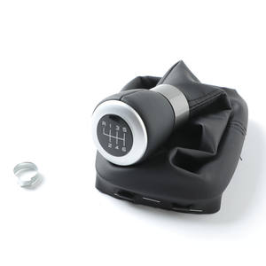 Pommeau de levier de vitesse en cuir pour voiture, 5 ou 6 vitesses, design ergonomique pour Seat - Product Image 1