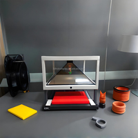 Écran en verre pour projection holographique 16:9 pour affichage panoramique à 360 degrés, expérience immersive pour les halls d'exposition