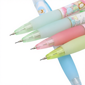 סט עפרונות מכניים 0.5 0.7 יפני קוריאני רב מכר, גוף מסתובב עם הדפסת סרט, ציוד משרדי לתלמידים, דוגמת קומיקס - Product Image 1