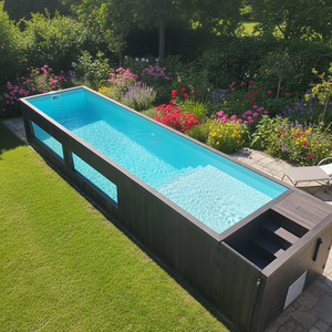 Piscina Contenedor Expandible Moderna Huaying con Plataforma y Cristal Visible, Fácil Instalación, Venta Directa de Fábrica - Product Image 3
