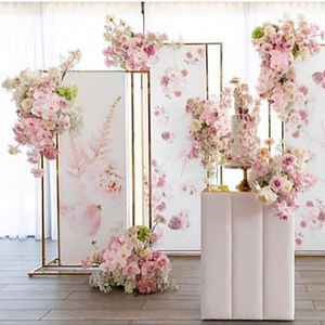 Arco de Metal Dorado para Decoración de Eventos, Soporte de Flores de Acero Inoxidable para Fondo de Boda - Product Image 1