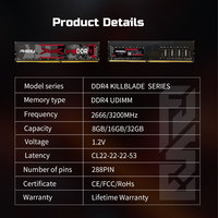 PUSKILL DDR4 SODIMM Laptop Memory 3200MHz PC4-25600 1.2V Low Power High Performance Gaming RAM