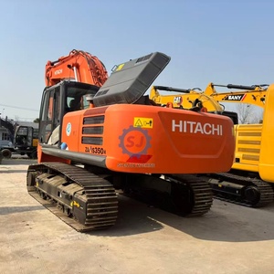 Excavadora de cadenas Hitachi 350 usada, 35 toneladas, alta potencia de excavación, motor y bomba, 1 año de garantía, bajo precio, equipo de construcción - Product Image 2