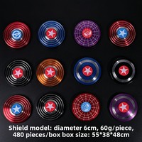 Fidget Spinners en alliage métallique électroplaqué colorés, styles variés, populaires auprès des jeunes, jouets de doigt, vente en gros, marque SD, 7-14 ans