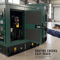 Générateur diesel silencieux Cummins 70 kW 87,5 kVA 480 V 60 Hz triphasé avec contrôleur intelligent ATS et poches pour chariots élévateurs