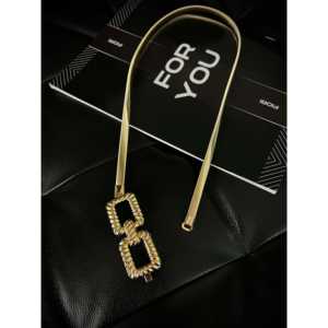 Cinturón Fiori con Hebilla Cuadrada Trenzada, Chapado en Aleación, Accesorio de Moda Casual para Mujer - Product Image 2